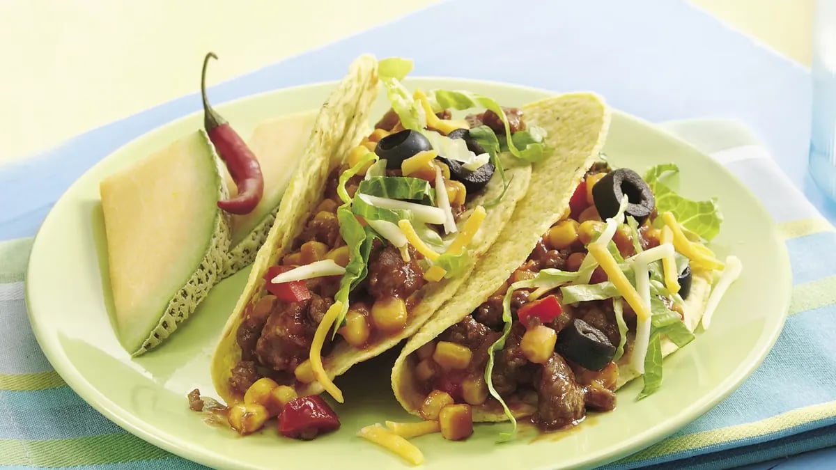 Sloppy Joe Confetti Tacos