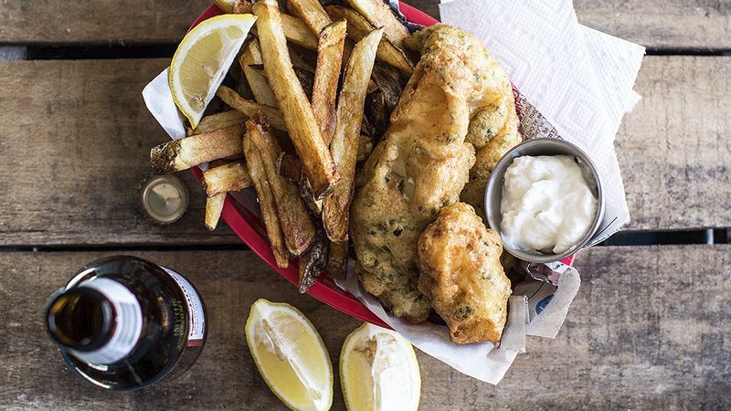 Easy Herb-Battered Fish and Chips