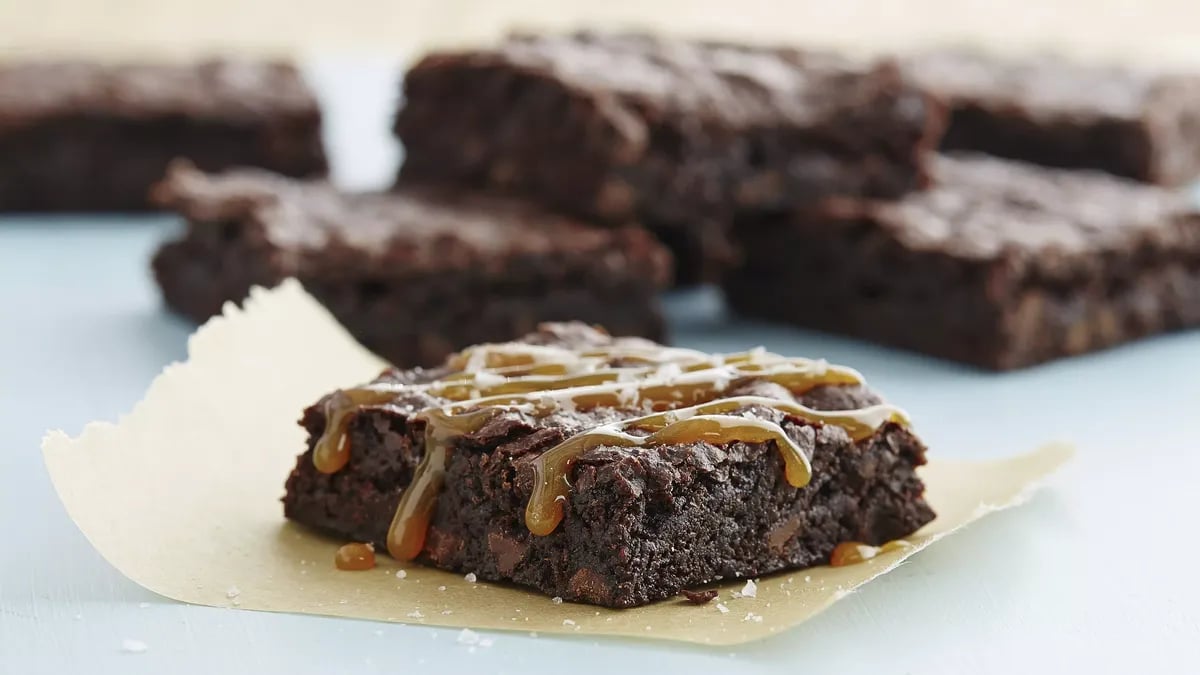 Gluten-Free Salted Caramel Brownies