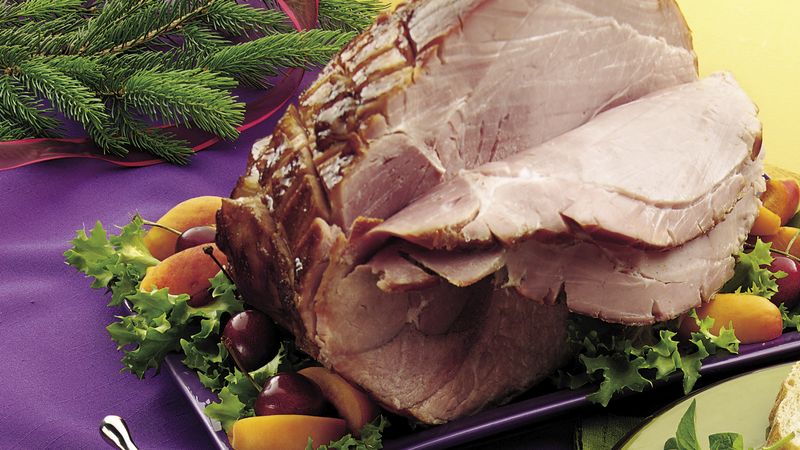 Baked Ham with Cherry-Apricot Sauce