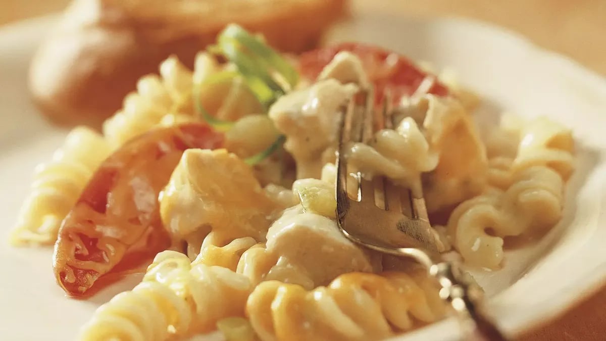 Cheesy Chicken and Rotini Casserole