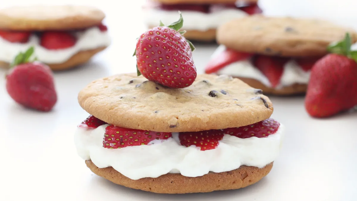 Chocolate Chip-Strawberry Shortcakes