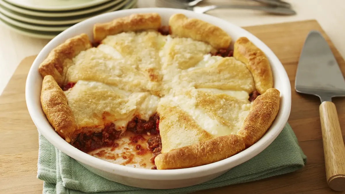 Zesty Italian Crescent Casserole