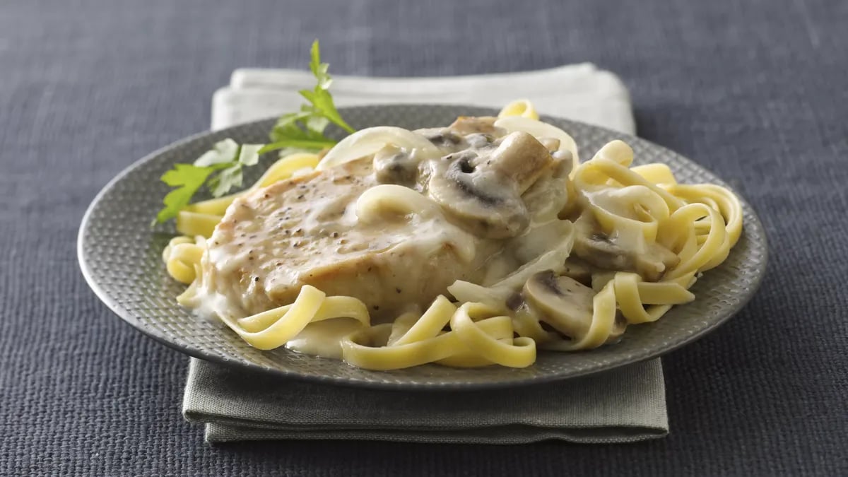 Pork Chops in Savory Mushroom Cream Sauce