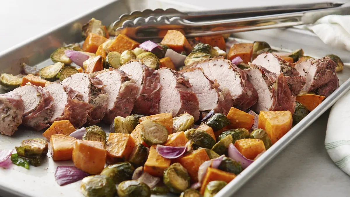 Easy “Porchetta” Sheet-Pan Dinner