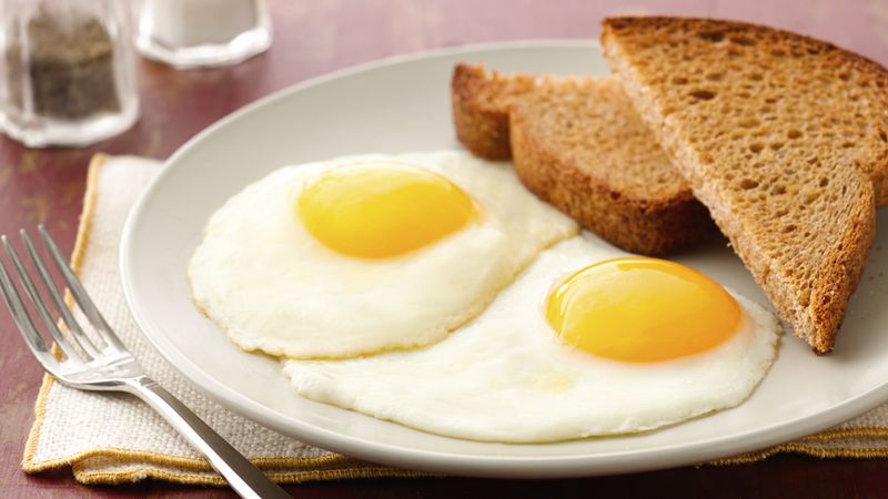 Fried Eggs, Sunny Side Up Recipe 