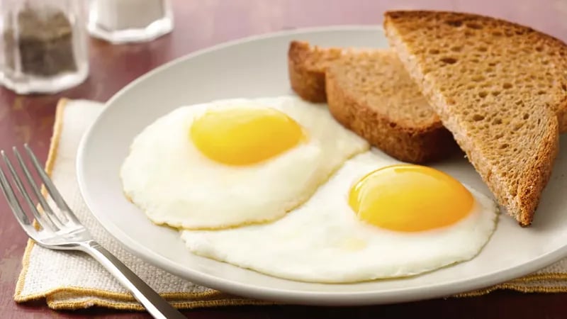 Fried Eggs, Sunny Side Up