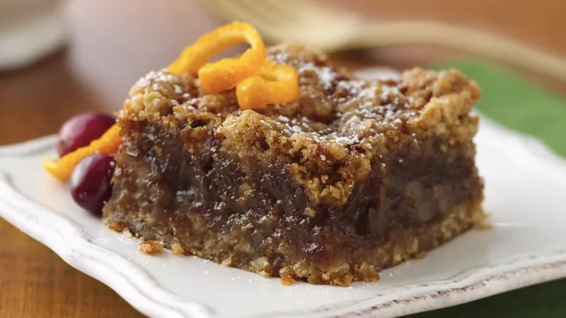 Orange Oat Date Bars