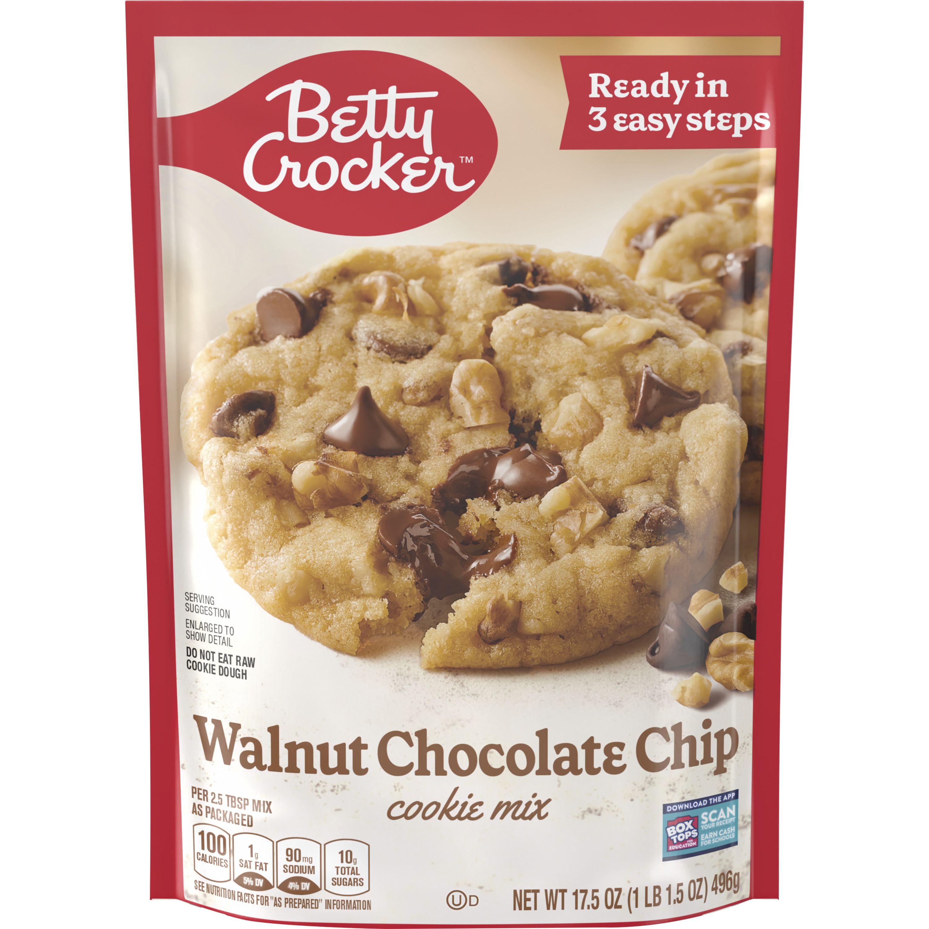 Betty Crocker™ Walnut Chocolate Chip Cookie Mix - Front