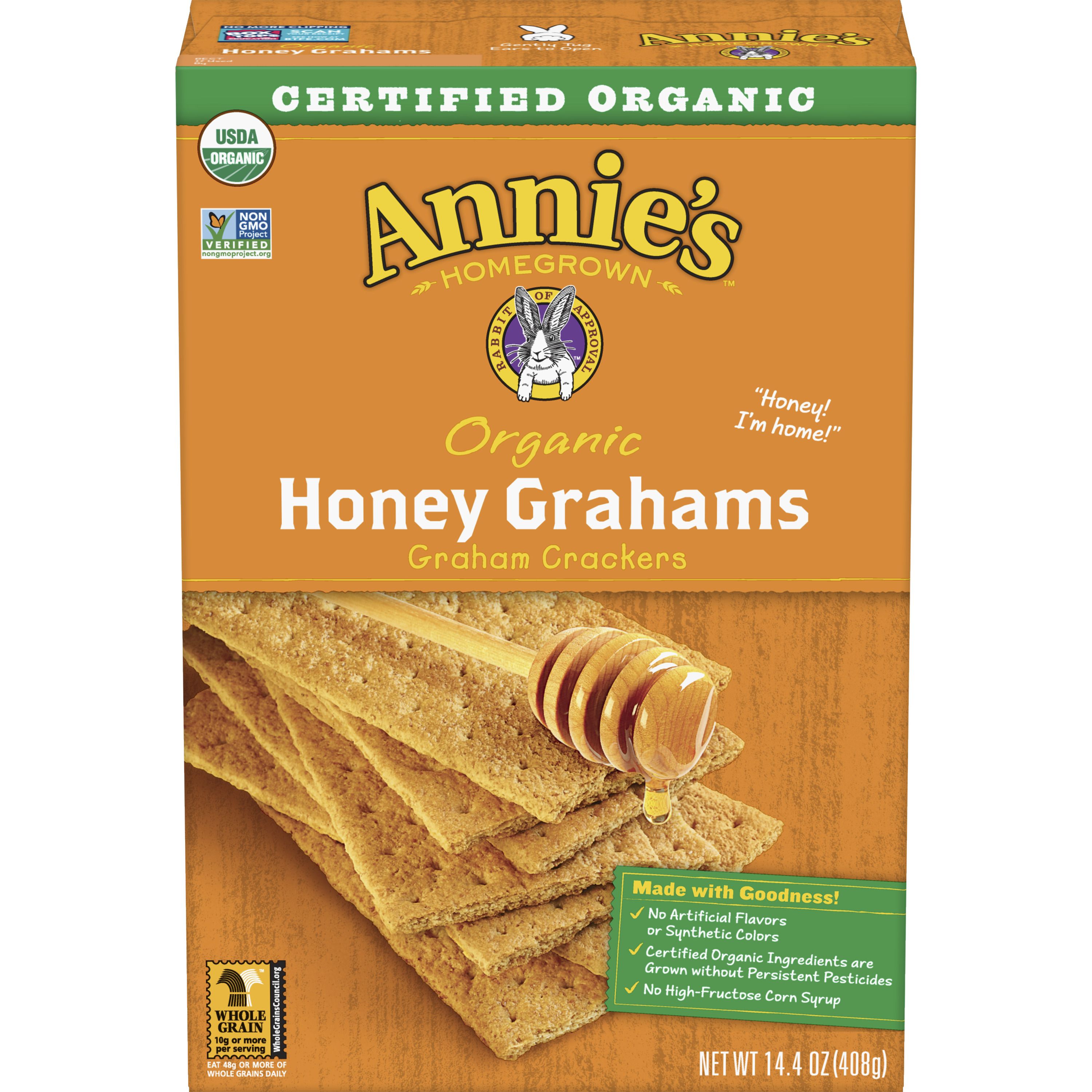Annie's™ Organic Graham Crackers Box Honey Grahams (12 ct) 14.4 oz