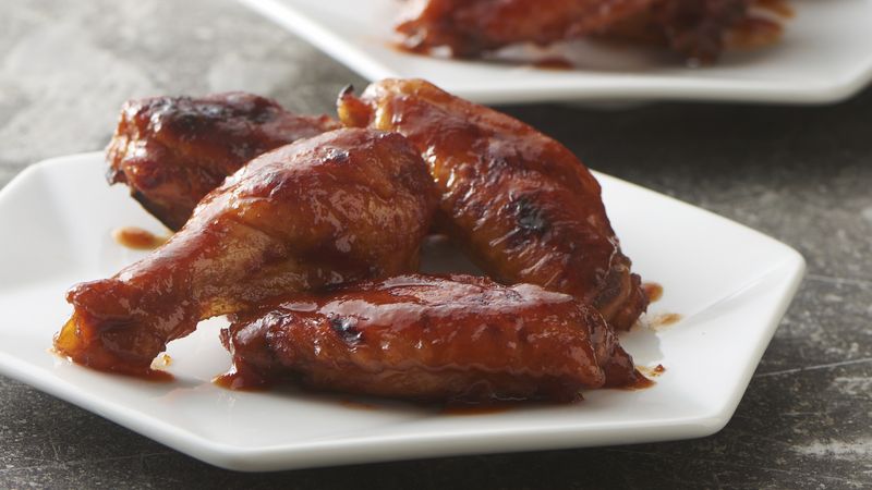 Slow-Cooker Bourbon Honey BBQ Wings