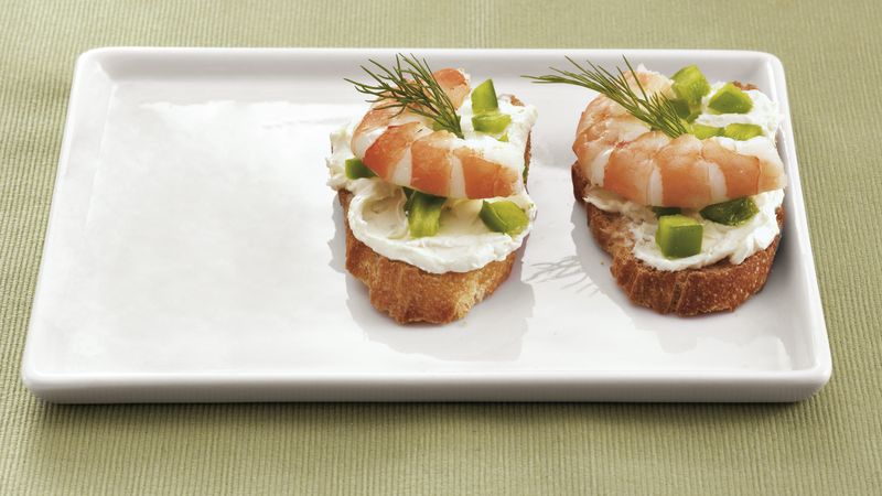 Shrimp and Dill Toasts