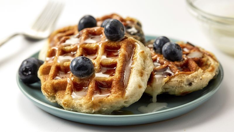 Blueberry Biscuit Waffles