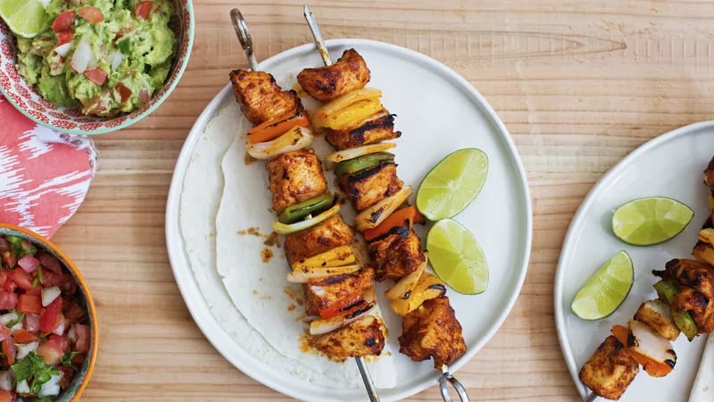 Chicken Fajita Kabobs