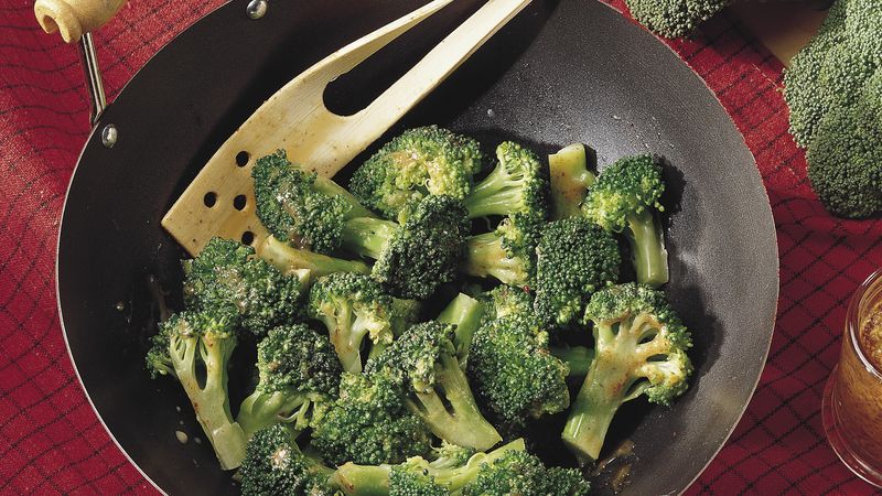 Stir-Fried Broccoli with Mustard Glaze