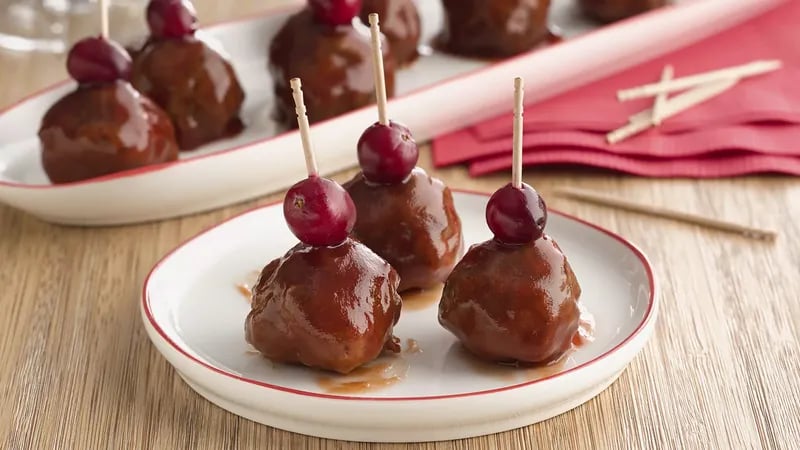 Cranberry-Glazed Appetizer Meatballs