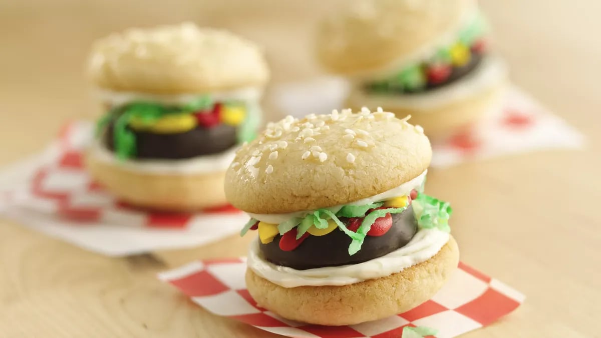 Mini Burger Cookies