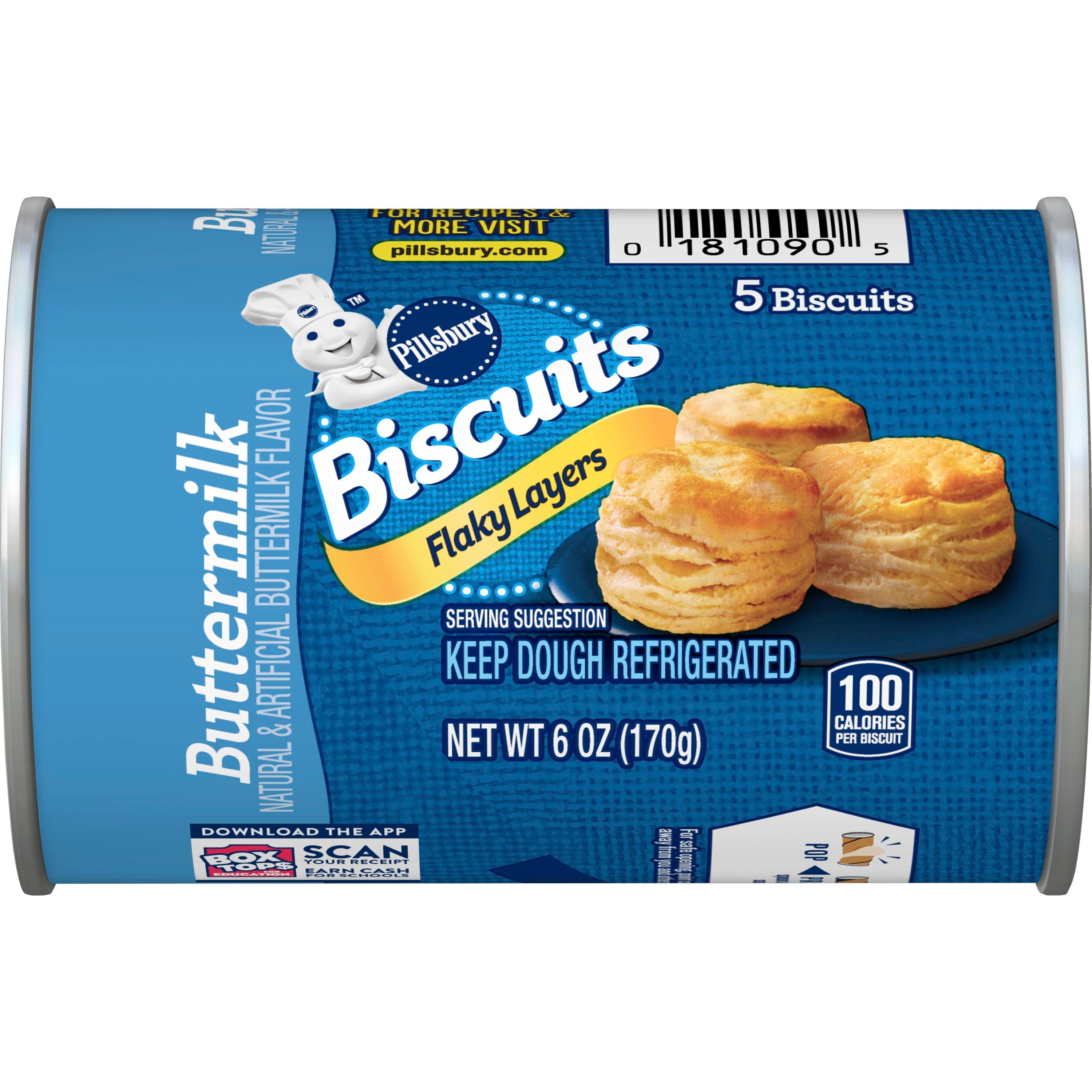 Pillsbury™ Flaky Layers Buttermilk Biscuits 5 ct - Front