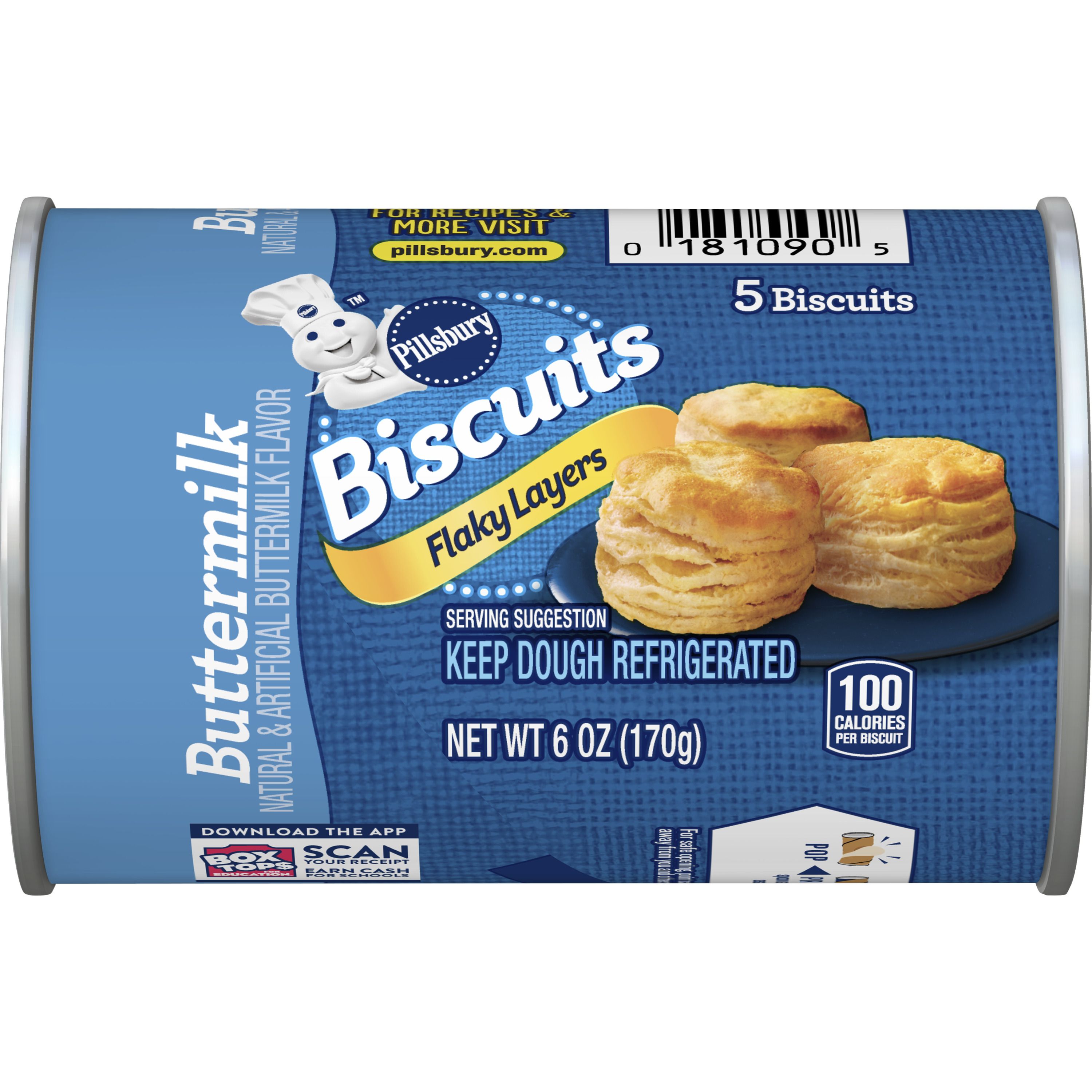 Pillsbury™ Flaky Layers Buttermilk Biscuits 5 ct - Front