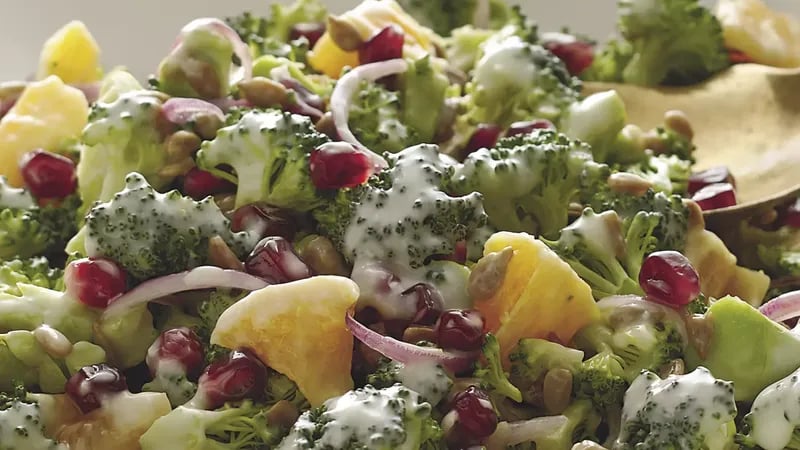 Pomegranate and Citrus Broccoli Salad