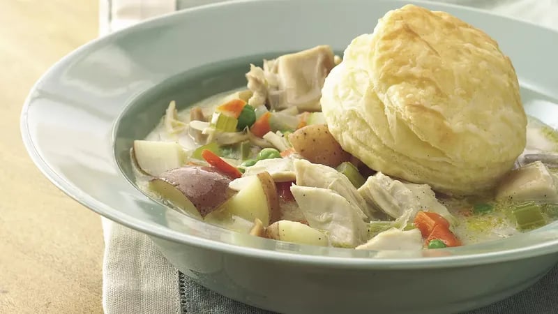 Chicken-Vegetable Pot Pie Soup