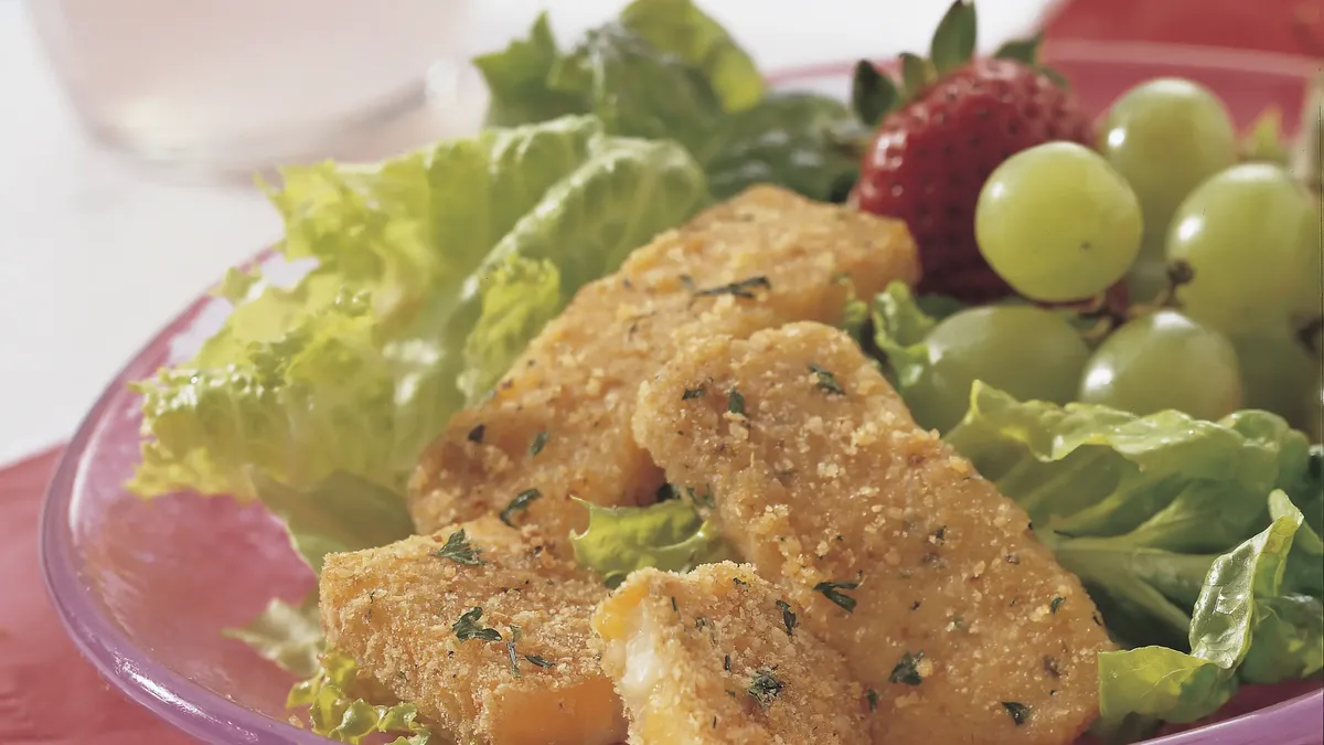 Mixed Greens with Fried Cheese
