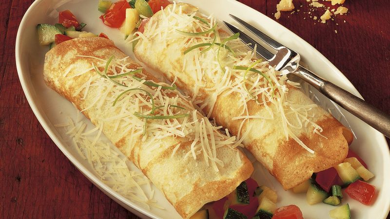 Cheesy Vegetable Crepes
