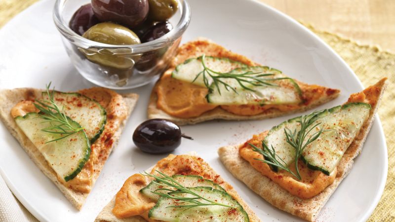 Hummus and Cucumber Bites