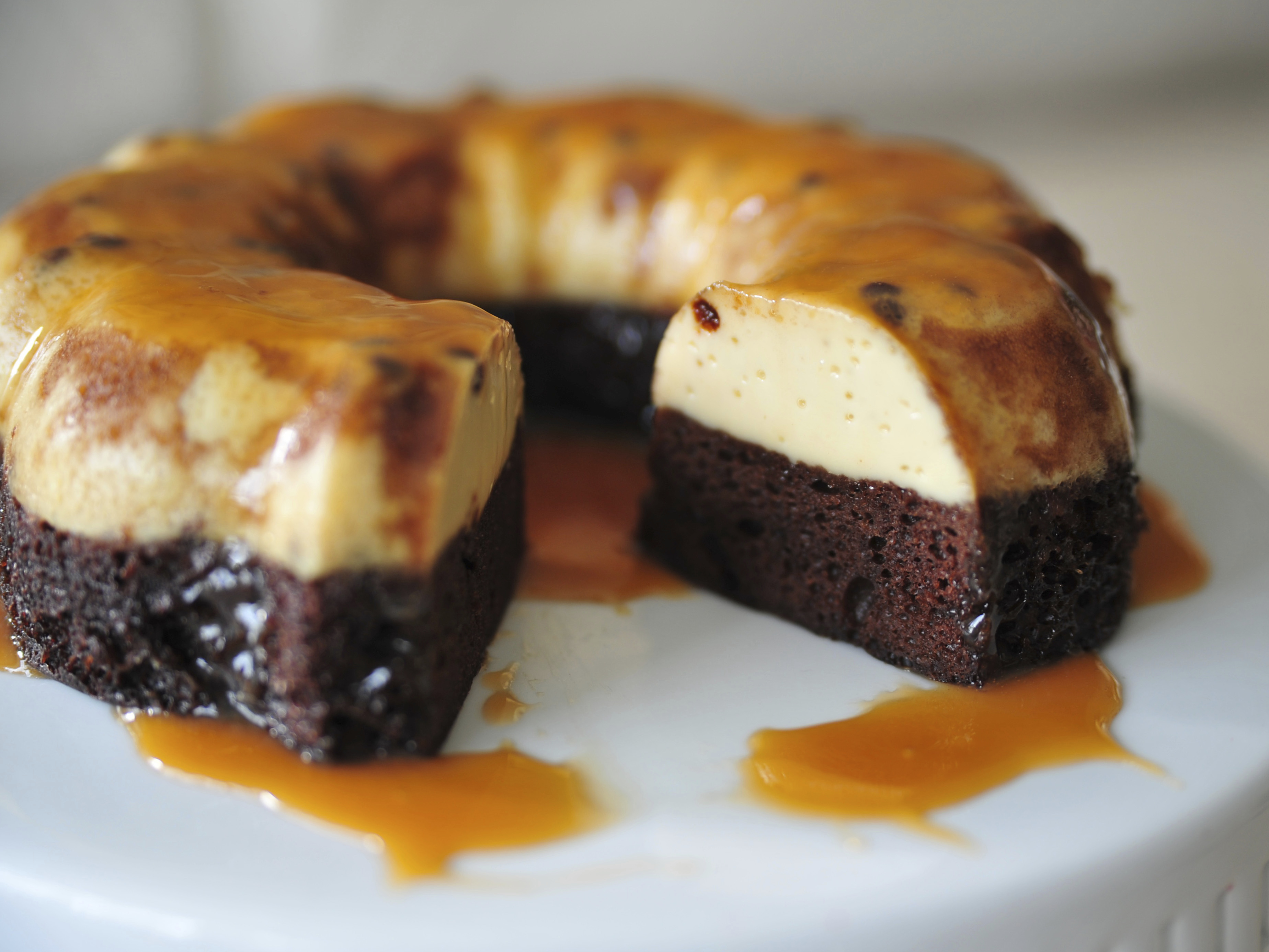 Easy Homemade Chocolate Flan Cake | The Domestic Rebel
