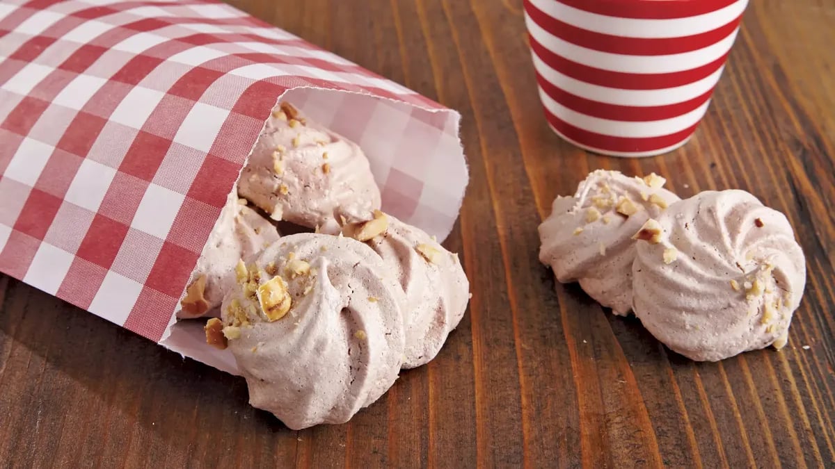 Chocolate Hazelnut Meringues