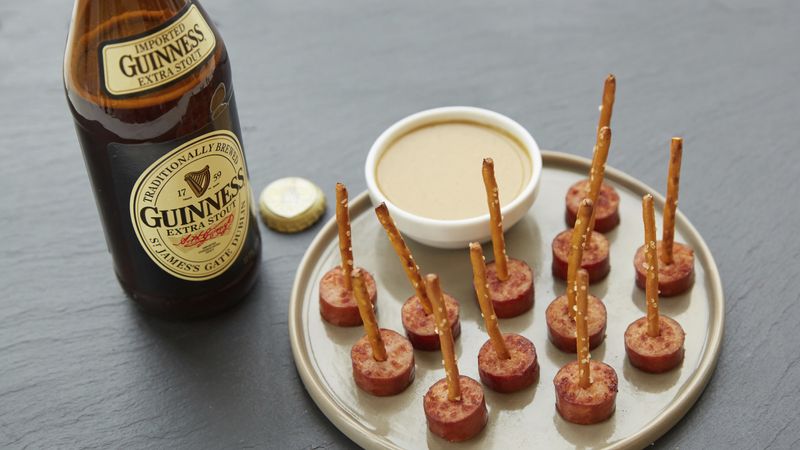 Smoked Turkey Appetizer with Guinness™-Mustard Dipping Sauce