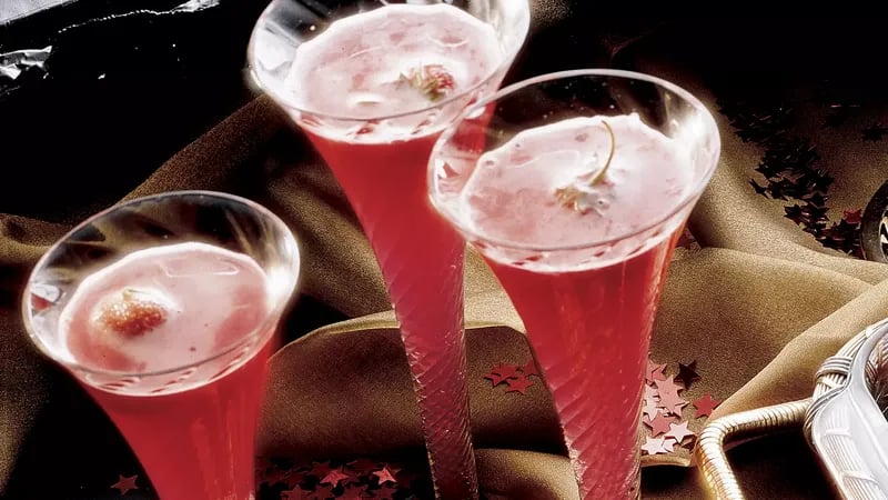 Strawberry Champagne Punch