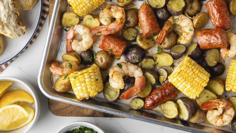 Sheet-Pan Shrimp Boil