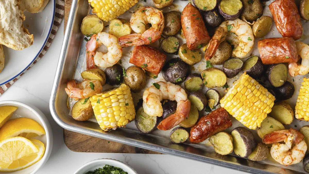 Sheet-Pan Shrimp Boil