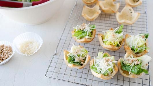 Cyberton Cesar Salad- Put individual salad cups out for easy eating!