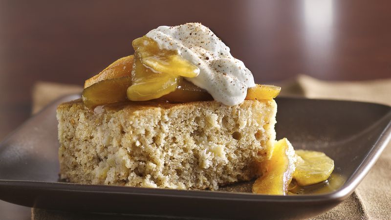 Brown Sugar-Spice Cake with Caramelized Apples