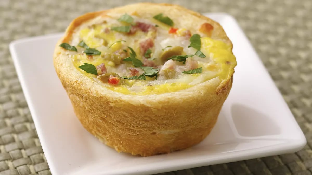 Muffuletta Quiche Cups 