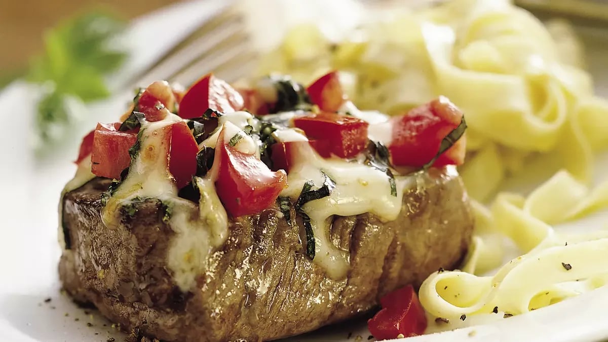 Cheesy Italian Tenderloin Steaks