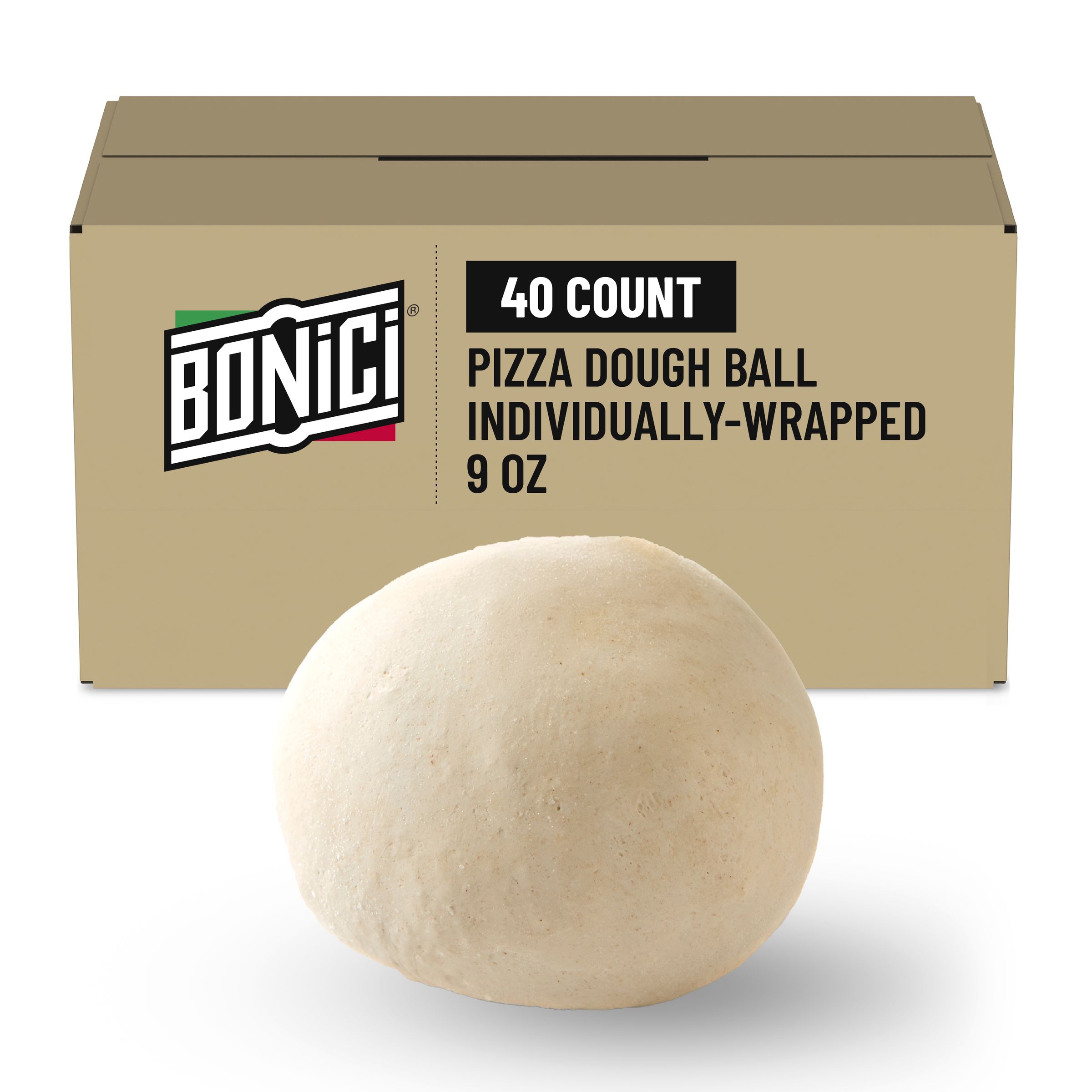  Case Optimized Hero BONICI® Frozen Pizza Dough Ball 40/9 OZ