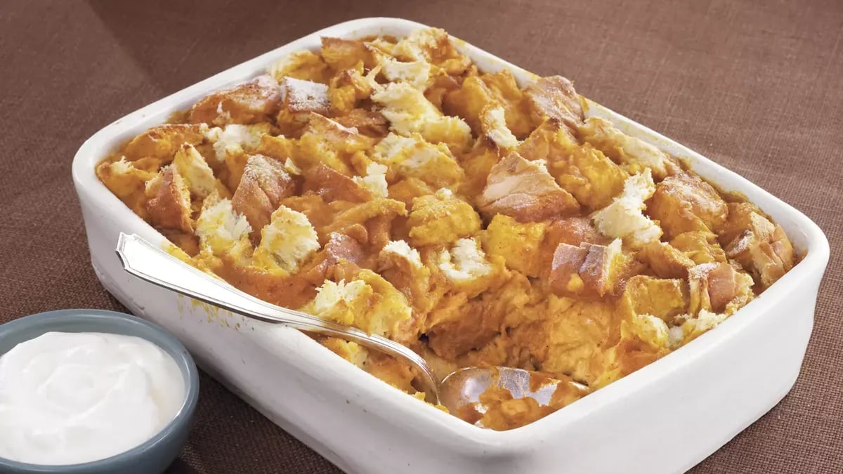 Pumpkin and Spice Bread Pudding