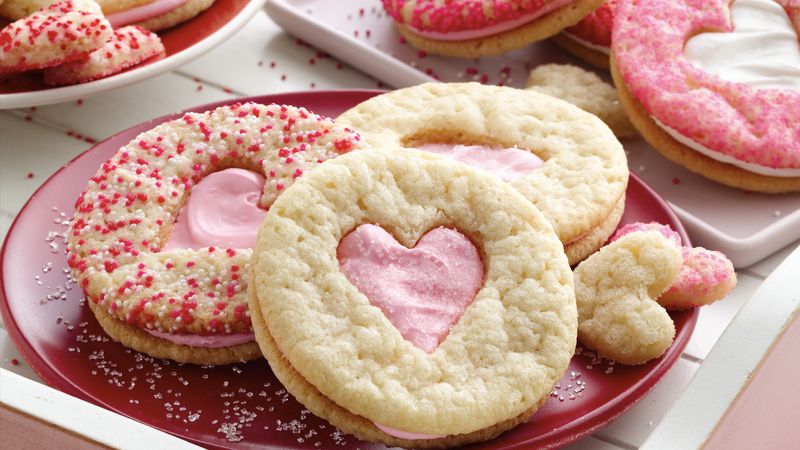 Valentine Heart Sandwich Cookies
