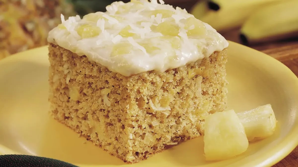 Pineapple-Banana Coffee Cake