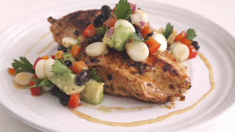 Grilled Chicken Breasts with Corn Salsa