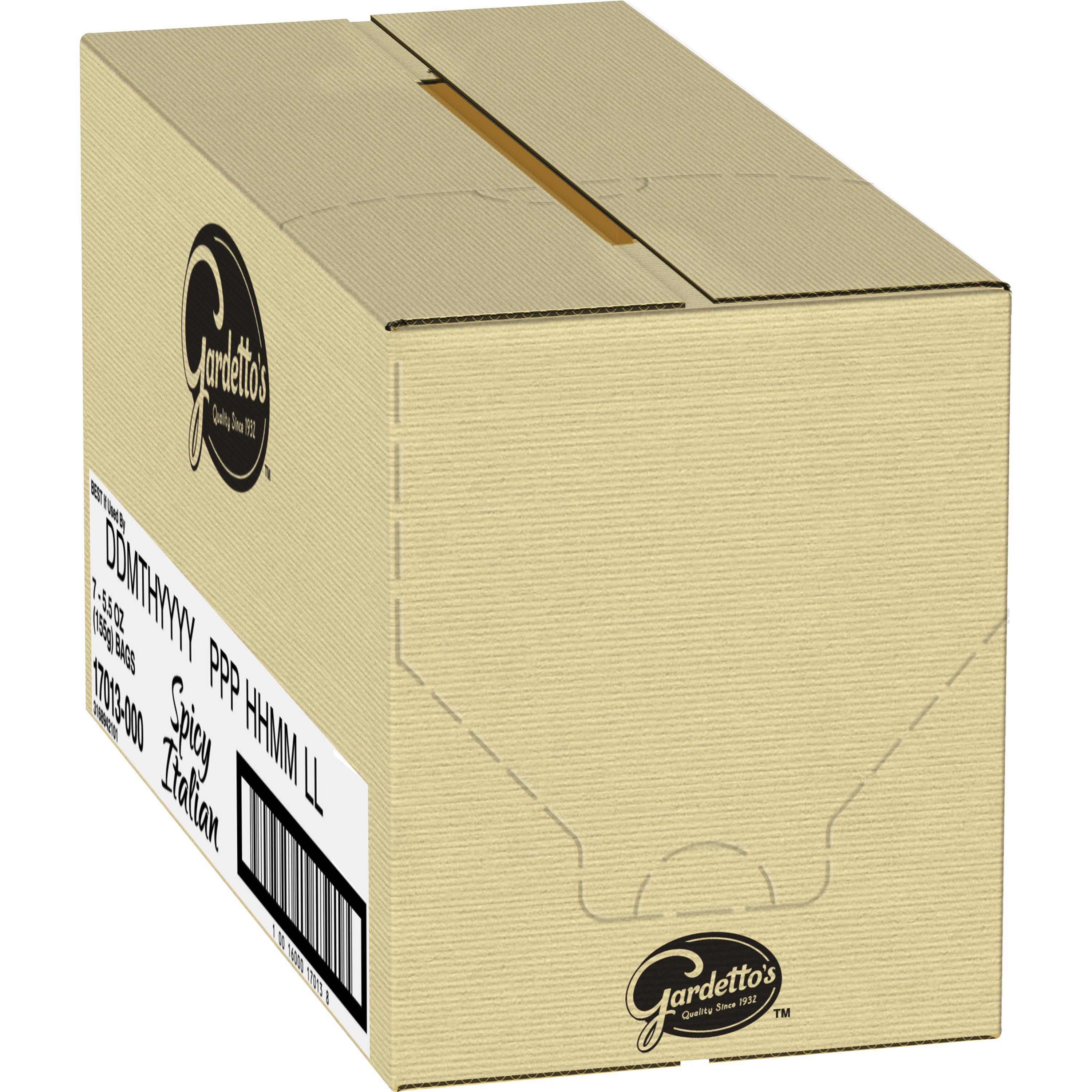 Case - Left Front 3D Gardetto's Salty Snack Mix Bag Spicy Italian 7/5.5 OZ