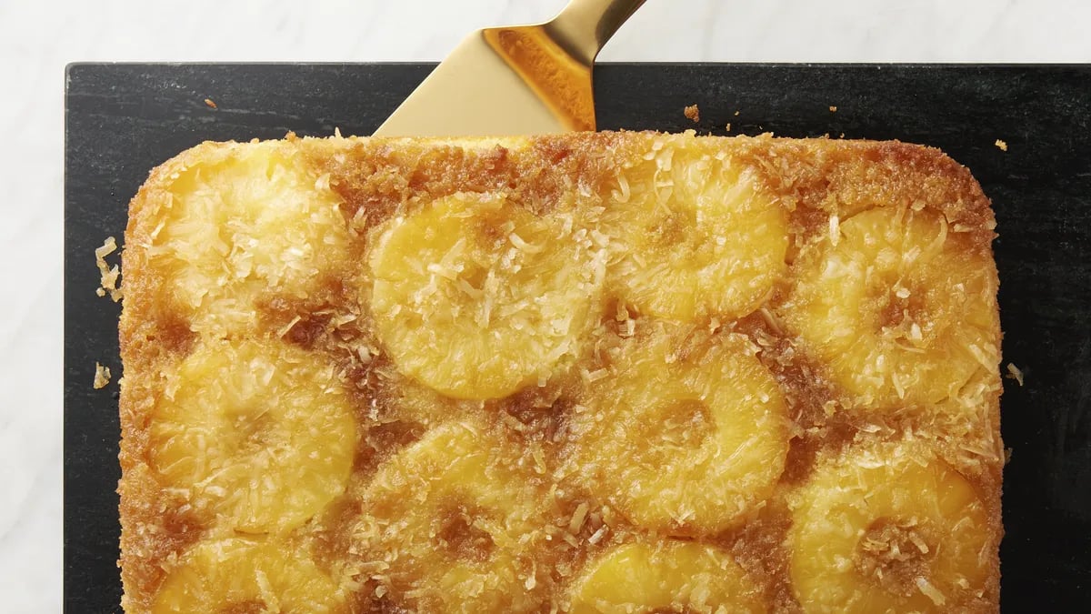 Piña Colada Upside-Down Cake