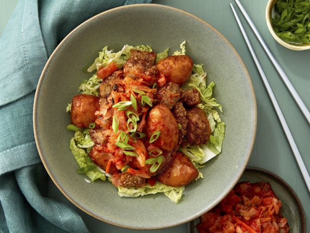 Korean Chicken and Biscuit Bites Bowls