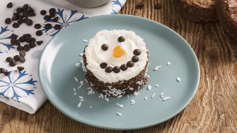 Snowman Brownies