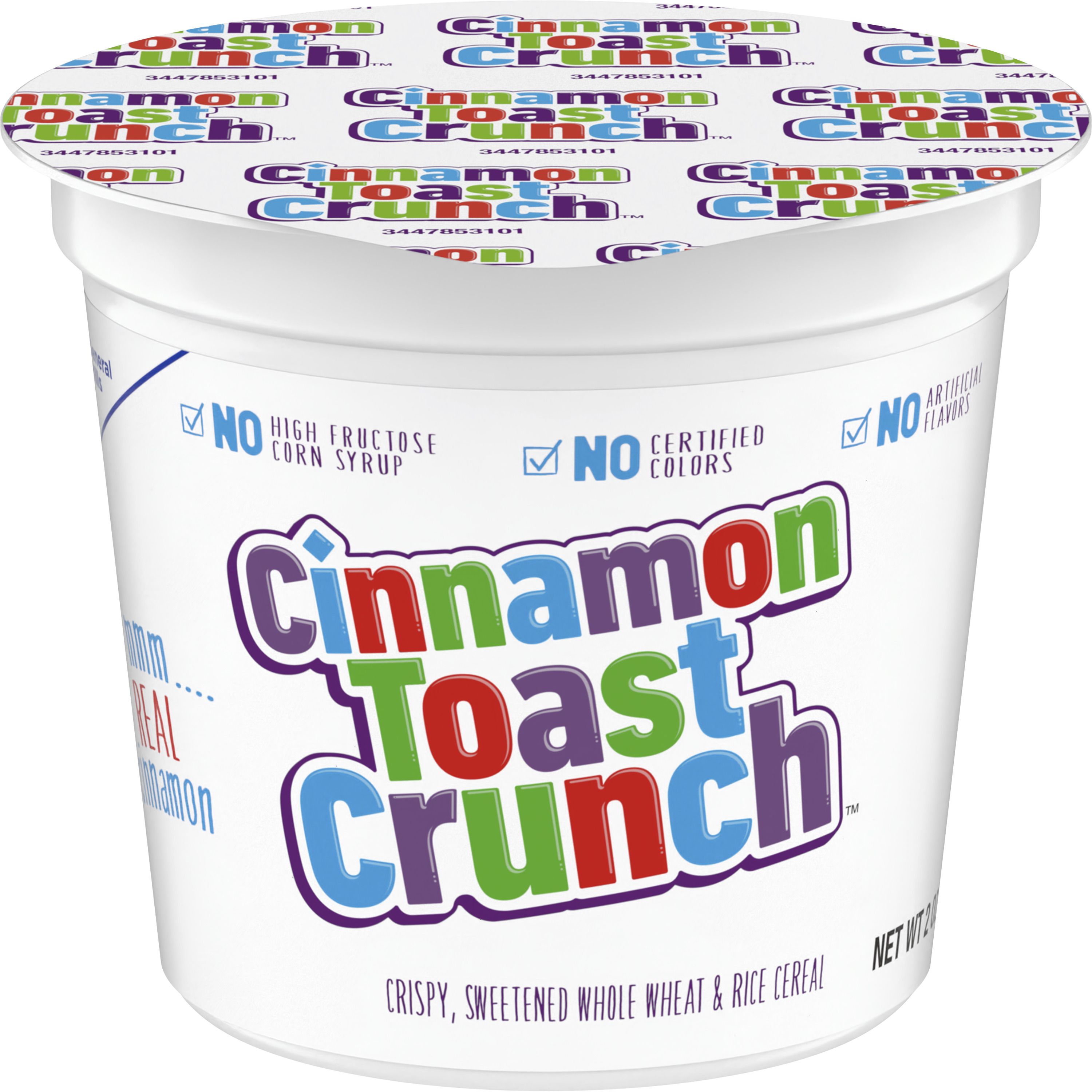 Front - 3D Cinnamon Toast Crunch Cereal Single Serve Cup 60/2 OZ