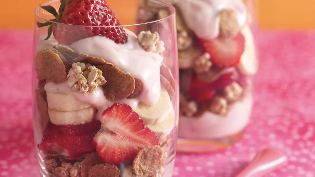 Strawberry-Banana Parfaits