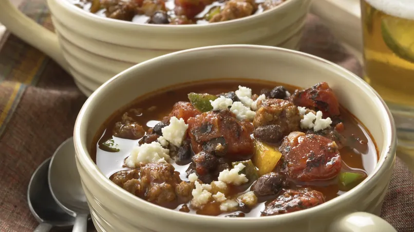 Black Bean and Chorizo Chili